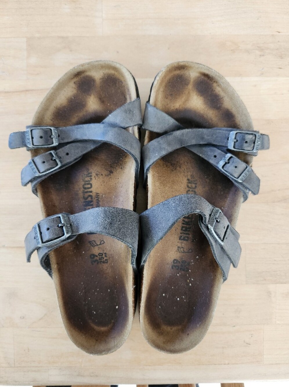 Franca Birkenstock Charcoal Black Size 39